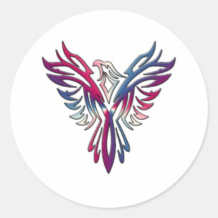 Phoenix F Ronde Sticker
