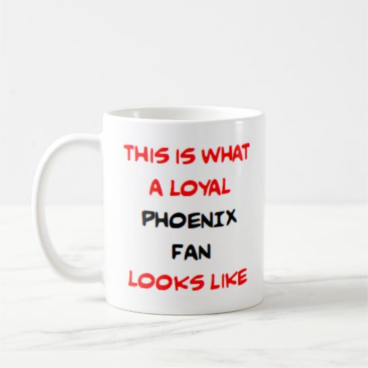 Phoenix-fan, loyaal koffiemok (Links)