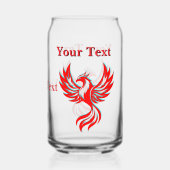 Phoenix Fantasy  Blikvorm Glas (Achterkant)