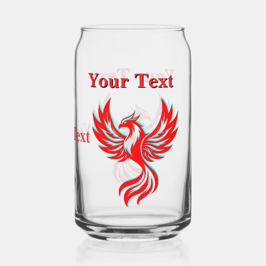 Phoenix Fantasy Blikvorm Glas (Achterkant)