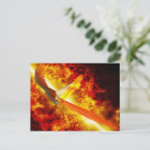 Phoenix Fantasy Gothic Briefkaart (Staand voorkant)