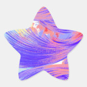 Phoenix Feathers - Verf Splatter Ster Sticker (Voorkant)