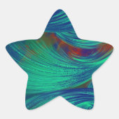 Phoenix Feathers - Verf Splatter Ster Sticker (Voorkant)