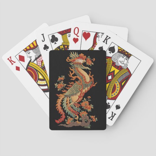Phoenix Feng Chinese Sacred Animal Pokerkaarten (Achterkant)