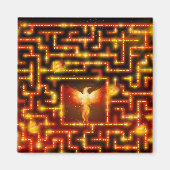 Phoenix Fiery Maze Magnet (Voorkant)