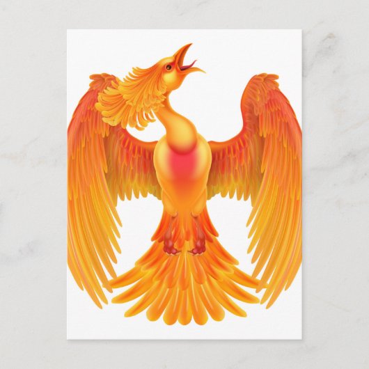 Phoenix Fire Bird Briefkaart (Voorkant)