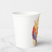 Phoenix Fire Bird Kids Verjaardag Papieren Bekers (Rechts)
