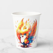 Phoenix Fire Bird Kids Verjaardag Papieren Bekers (Voorkant)