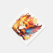 Phoenix Fire Bird Kids Verjaardag Servet (Hoek)