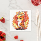 Phoenix Fire Bird Kids Verjaardag Servet (Insitu)