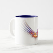 Phoenix Fire Bird Tweekleurige Koffiemok (Voorkant links)