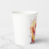 Phoenix Fire Bird Verjaardag Papieren Bekers (Rechts)