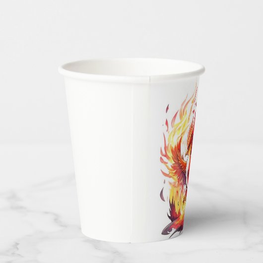 Phoenix Fire Bird Verjaardag Papieren Bekers (Rechts)