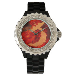 Phoenix & Fire Horloge