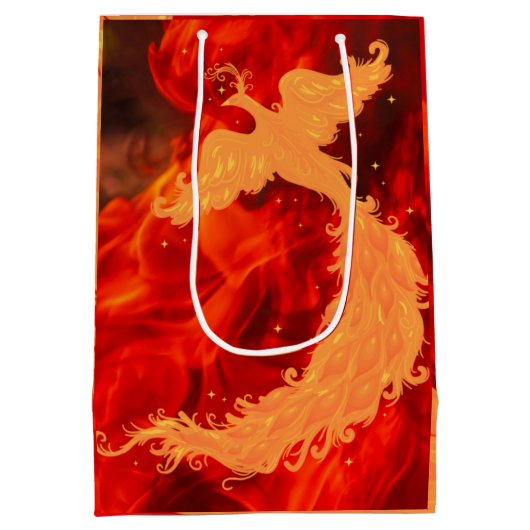 Phoenix & Fire Medium Cadeauzakje (Achterkant)