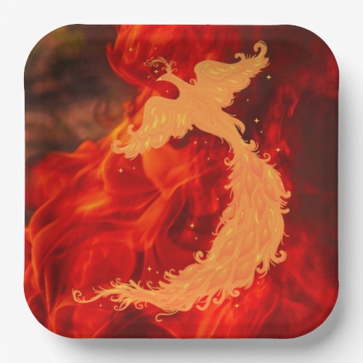 Phoenix & Fire Papieren Bordje (Voorkant)
