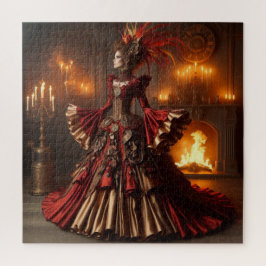 Phoenix Fire Queen Steampunk Victoriaans Industria Legpuzzel