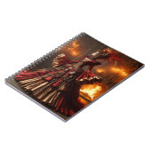 Phoenix Fire Queen Steampunk Victoriaans Industria Notitieboek (Linkerzijde)