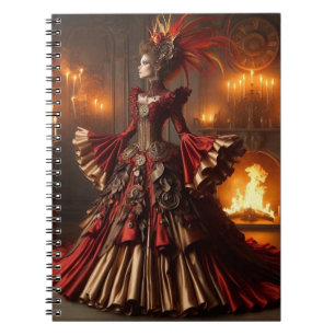 Phoenix Fire Queen Steampunk Victoriaans Industria Notitieboek