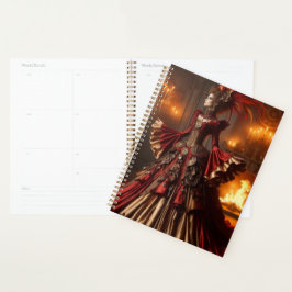 Phoenix Fire Queen Steampunk Victoriaans Industria Planner