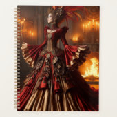 Phoenix Fire Queen Steampunk Victoriaans Industria Planner (Voorkant)