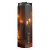 Phoenix Fire Queen Steampunk Victoriaans Industria Thermosbeker (Achterkant)