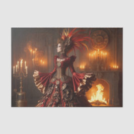 Phoenix Fire Queen Steampunk Victoriaans Industria Tissuepapier