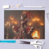 Phoenix Fire Queen Steampunk Victoriaans Industria Tissuepapier (Craft)