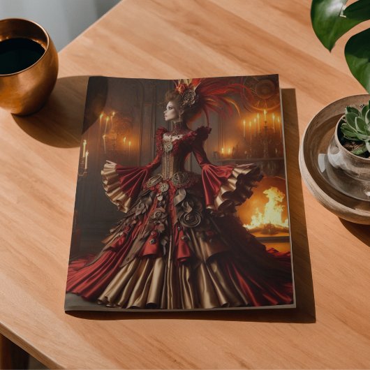 Phoenix Fire Queen Steampunk Victoriaanse Industri Tissuepapier