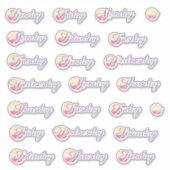 Phoenix Fire Weekday Custom-Cut Vinyl Sticker (Voorkant)