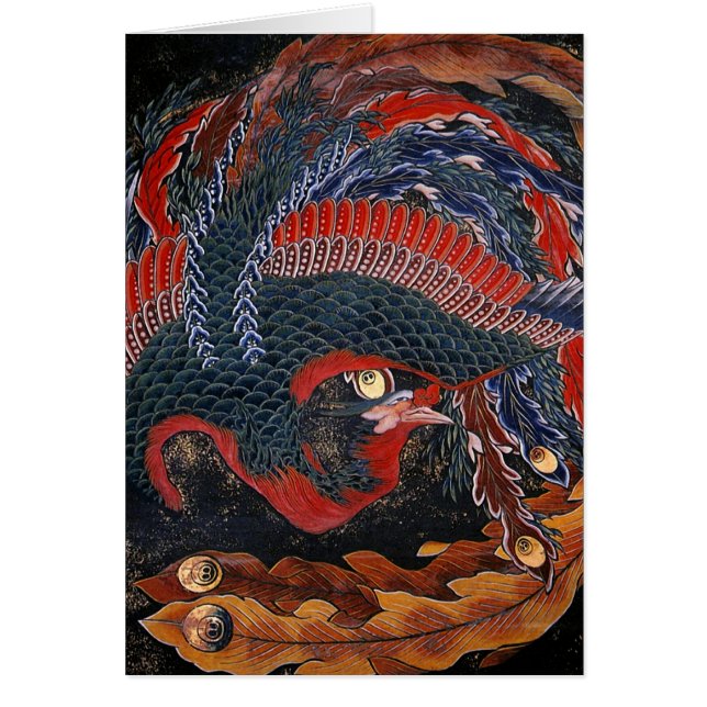 Phoenix (Firebird Goddess) Hokusai Fine Art (Voorkant)