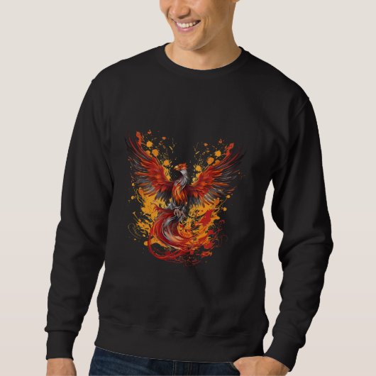 Phoenix Firebird Reborn Mythical Bird Verjonging Trui (Voorkant)