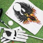 Phoenix Firebird Tribal Flames Golfhanddoek