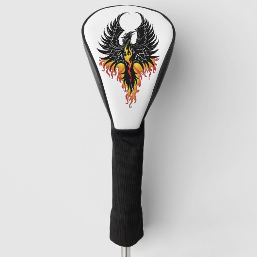 Phoenix Firebird Tribal Flames Golfheadcover (Voorkant)