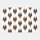 Phoenix Firebird Tribal Flames Inpakpapier Vel (Voorkant 3)
