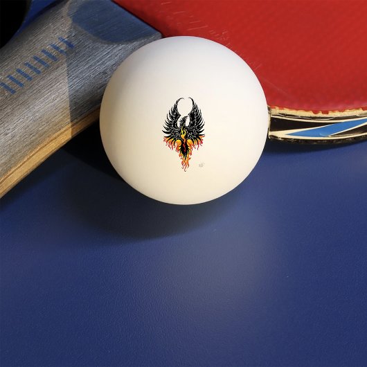 Phoenix Firebird Tribal Flames Pingpongbal