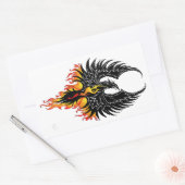 Phoenix Firebird Tribal Flames Rechthoekige Sticker (Envelop)