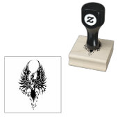 Phoenix Firebird Tribal Flames Rubberstempel (Gestempeld)