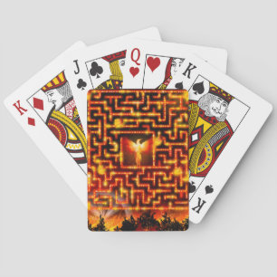 Phoenix Firey Maze-speelkaarten Pokerkaarten