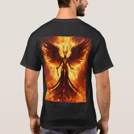 Phoenix Flame Logo T-Shirt - Symbool van wedergebo (Achterkant)
