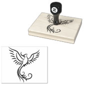 Phoenix Flames Dier Mystiek Vogel Embleem Rubberstempel (Gestempeld)