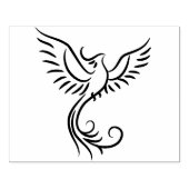 Phoenix Flames Dier Mystiek Vogel Embleem Rubberstempel (Afrduk)