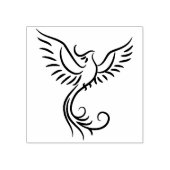Phoenix Flames Dier Mystiek Vogel Embleem Rubberstempel (Afrduk)