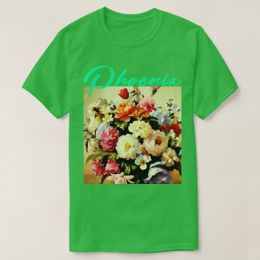 Phoenix Flower T-shirt (Design voorkant)