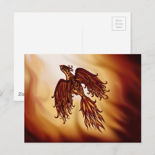 Phoenix Fly Briefkaart (Voorkant / Achterkant)