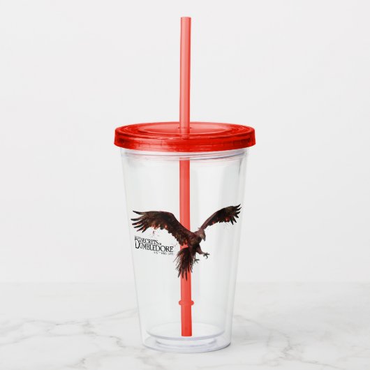 Phoenix Flying Graphic Acryl Drinkbeker (Voorkant)