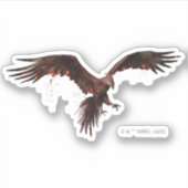 Phoenix Flying Graphic Sticker (Voorkant)