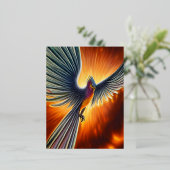 Phoenix Folie Feestdagen Briefkaart (Staand Voorkant)