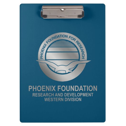 Phoenix Foundation (R&D West) Faux Silver Klembord (Voorkant)