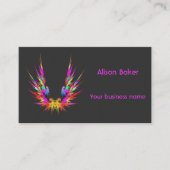 Phoenix - fractale kunst, cool visitekaartje (Voorkant)